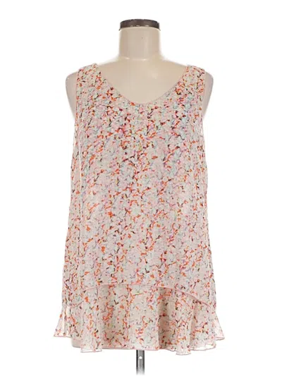 Pre-owned Cabi Sleeveless Blouse In Ivory