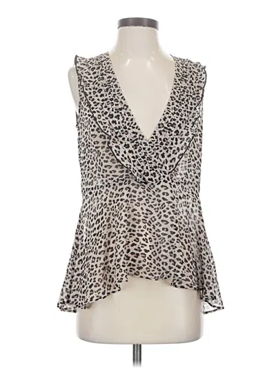 Pre-owned Cabi Sleeveless Blouse In Ivory