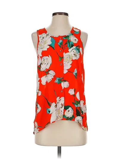 Pre-owned Cabi Sleeveless Blouse In Orange