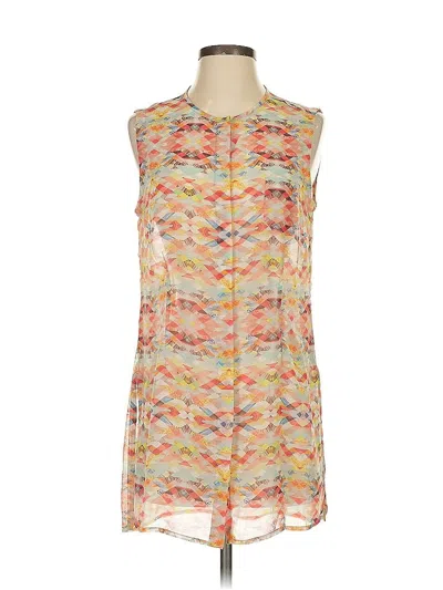 Pre-owned Cabi Sleeveless Blouse In Orange