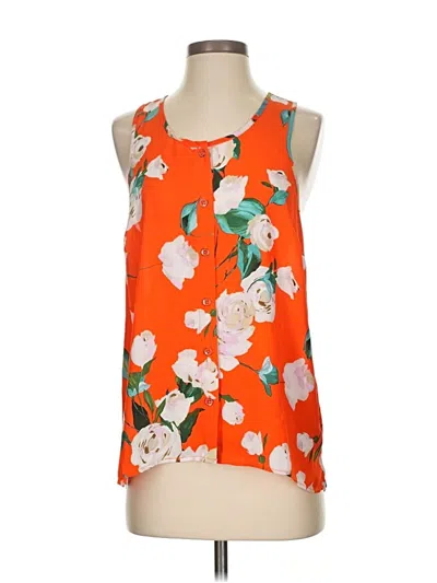 Pre-owned Cabi Sleeveless Blouse In Orange