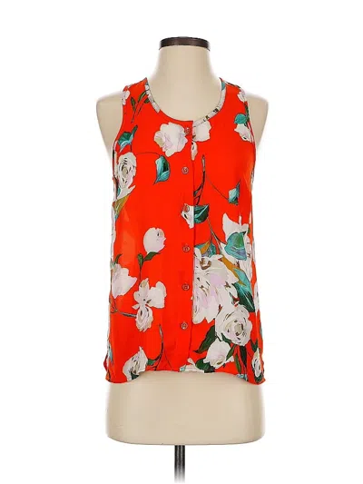 Pre-owned Cabi Sleeveless Blouse In Orange