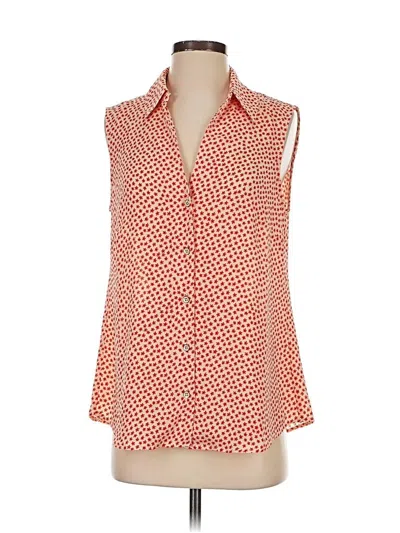 Pre-owned Cabi Sleeveless Blouse In Orange