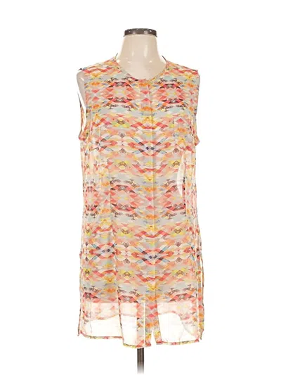 Pre-owned Cabi Sleeveless Blouse In Orange