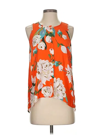 Pre-owned Cabi Sleeveless Blouse In Orange