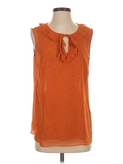 Pre-owned Cabi Sleeveless Blouse In Orange