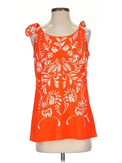 Pre-owned Cabi Sleeveless Blouse In Orange