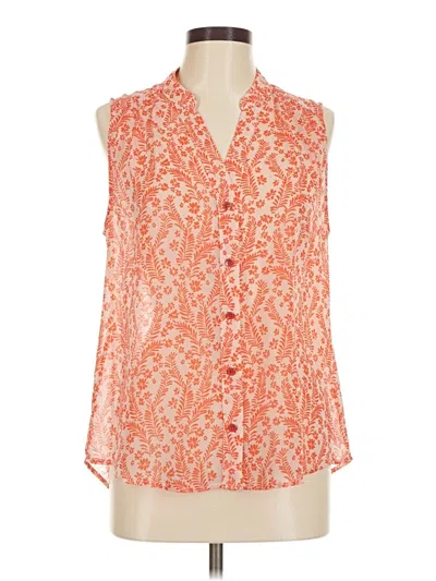 Pre-owned Cabi Sleeveless Blouse In Orange