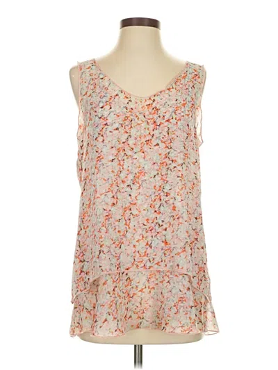 Pre-owned Cabi Sleeveless Blouse In Orange