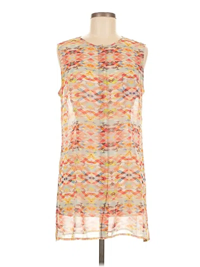 Pre-owned Cabi Sleeveless Blouse In Orange