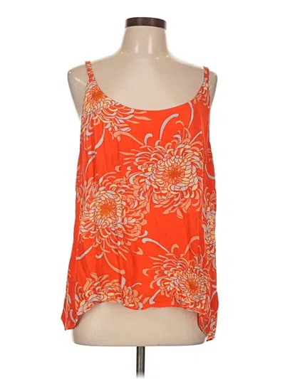 Pre-owned Cabi Sleeveless Blouse In Orange