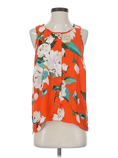 Pre-owned Cabi Sleeveless Blouse In Orange