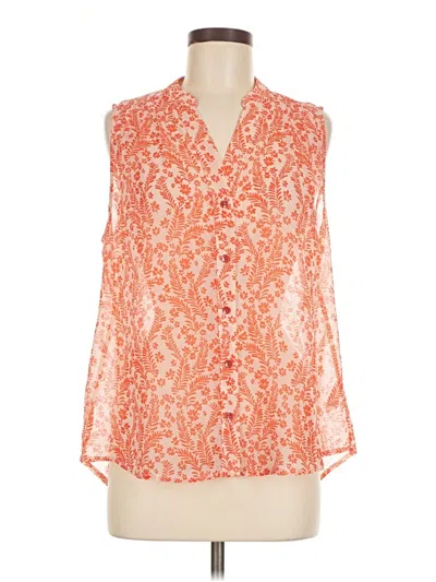Pre-owned Cabi Sleeveless Blouse In Orange
