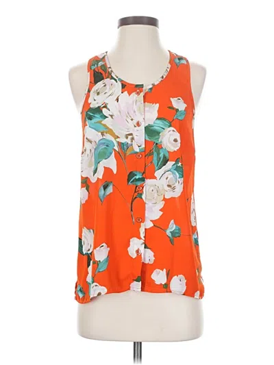 Pre-owned Cabi Sleeveless Blouse In Orange