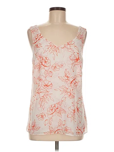 Pre-owned Cabi Sleeveless Blouse In Orange