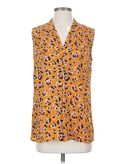 Pre-owned Cabi Sleeveless Blouse In Orange