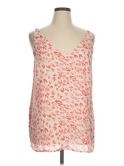 Pre-owned Cabi Sleeveless Blouse In Orange