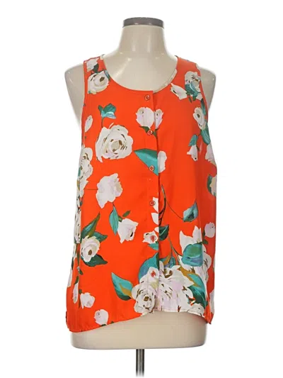 Pre-owned Cabi Sleeveless Blouse In Orange