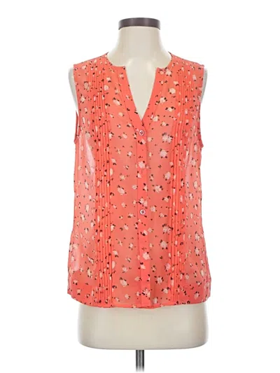 Pre-owned Cabi Sleeveless Blouse In Orange