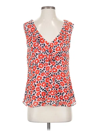 Pre-owned Cabi Sleeveless Blouse In Orange