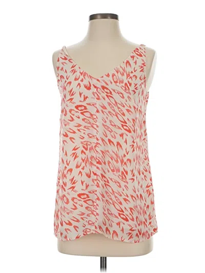 Pre-owned Cabi Sleeveless Blouse In Orange