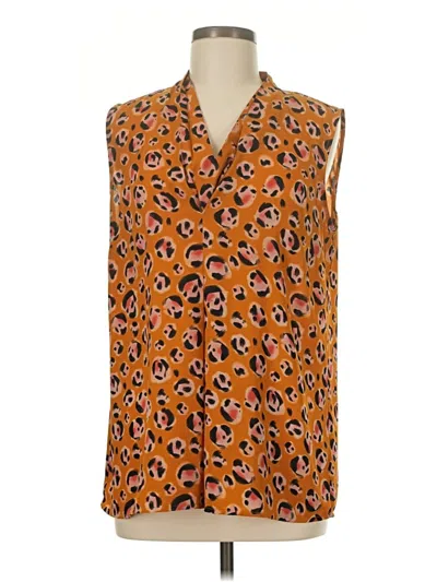 Pre-owned Cabi Sleeveless Blouse In Orange