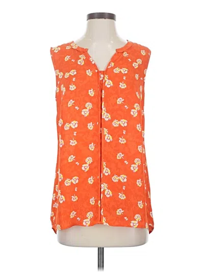 Pre-owned Cabi Sleeveless Blouse In Orange