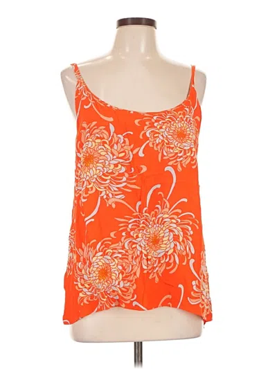 Pre-owned Cabi Sleeveless Blouse In Orange