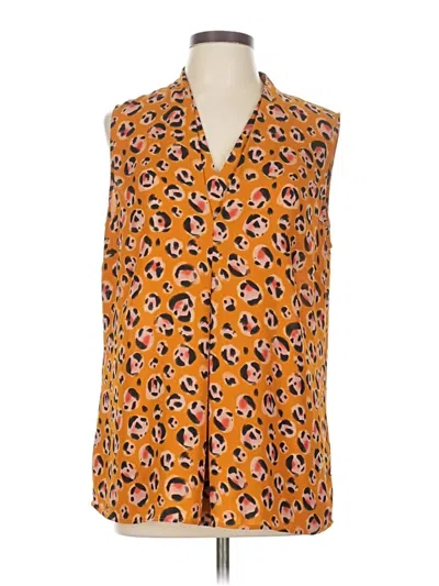 Pre-owned Cabi Sleeveless Blouse In Orange