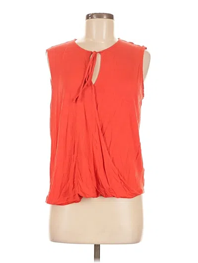 Pre-owned Cabi Sleeveless Blouse In Orange