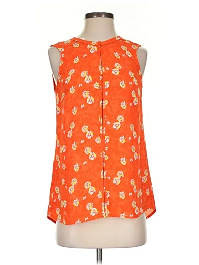 Pre-owned Cabi Sleeveless Blouse In Orange