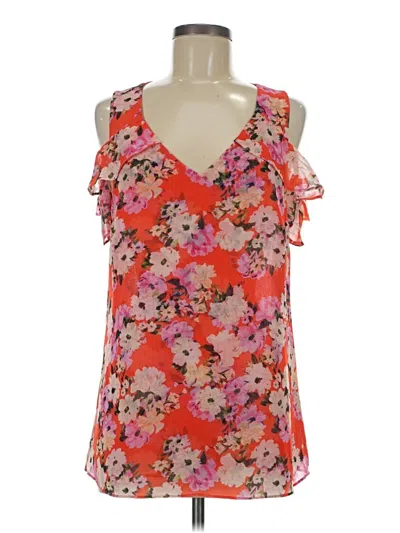 Pre-owned Cabi Sleeveless Blouse In Orange