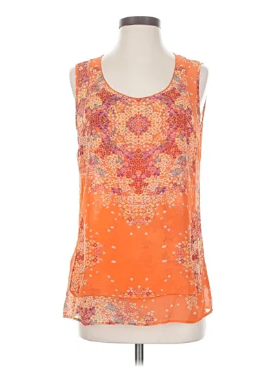 Pre-owned Cabi Sleeveless Blouse In Orange