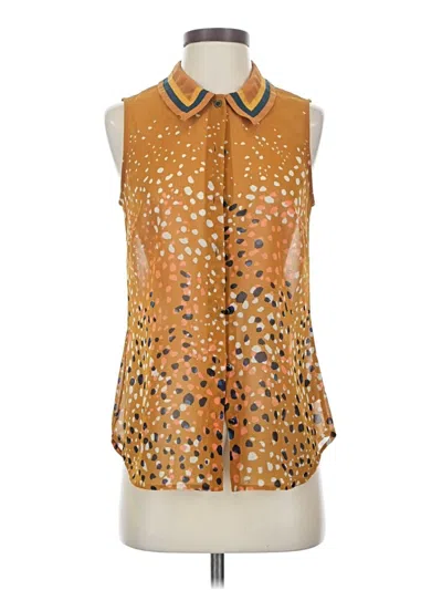 Pre-owned Cabi Sleeveless Blouse In Orange