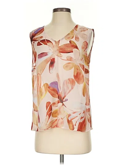 Pre-owned Cabi Sleeveless Blouse In Orange