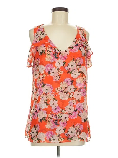Pre-owned Cabi Sleeveless Blouse In Orange