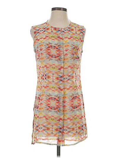 Pre-owned Cabi Sleeveless Blouse In Orange