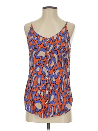 Pre-owned Cabi Sleeveless Blouse In Orange