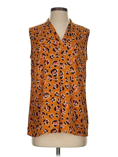 Pre-owned Cabi Sleeveless Blouse In Orange