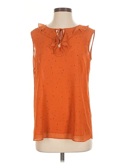 Pre-owned Cabi Sleeveless Blouse In Orange