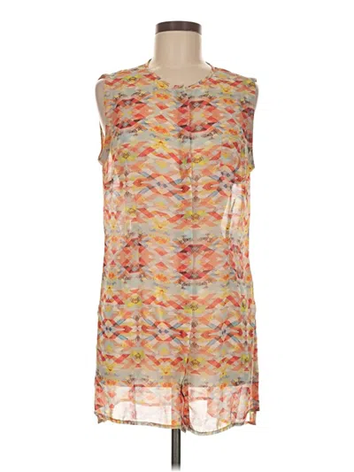 Pre-owned Cabi Sleeveless Blouse In Orange