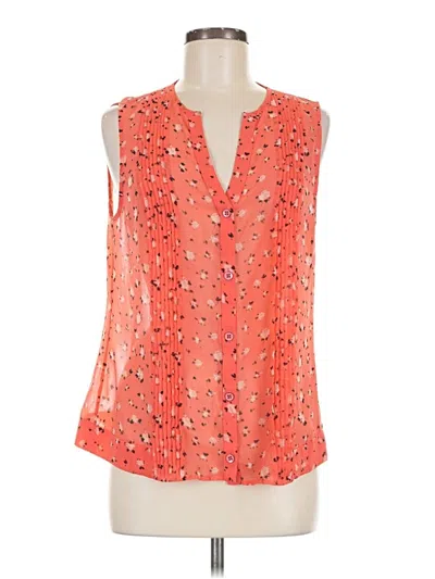 Pre-owned Cabi Sleeveless Blouse In Orange