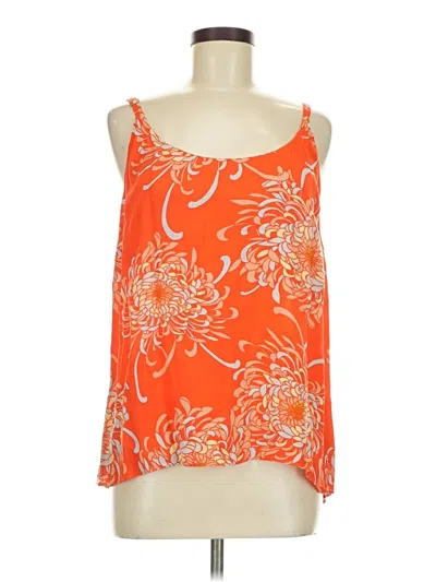 Pre-owned Cabi Sleeveless Blouse In Orange