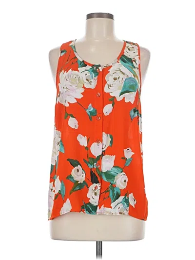 Pre-owned Cabi Sleeveless Blouse In Orange