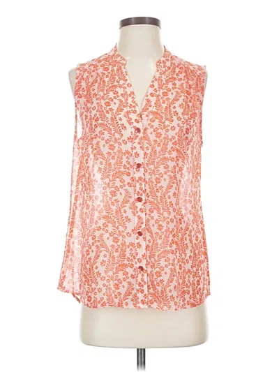 Pre-owned Cabi Sleeveless Blouse In Orange