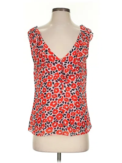 Pre-owned Cabi Sleeveless Blouse In Orange