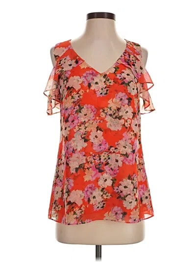 Pre-owned Cabi Sleeveless Blouse In Orange