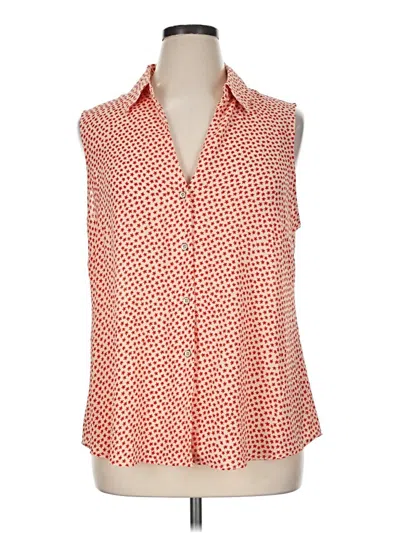 Pre-owned Cabi Sleeveless Blouse In Orange