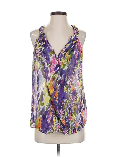 Pre-owned Cabi Sleeveless Blouse In Purple