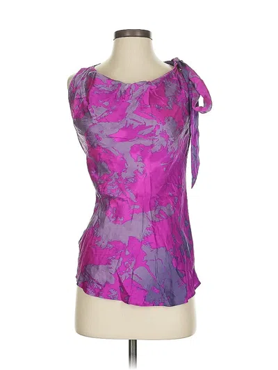 Pre-owned Cabi Sleeveless Blouse In Purple